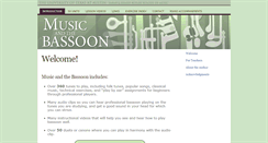 Desktop Screenshot of musicandthebassoon.org
